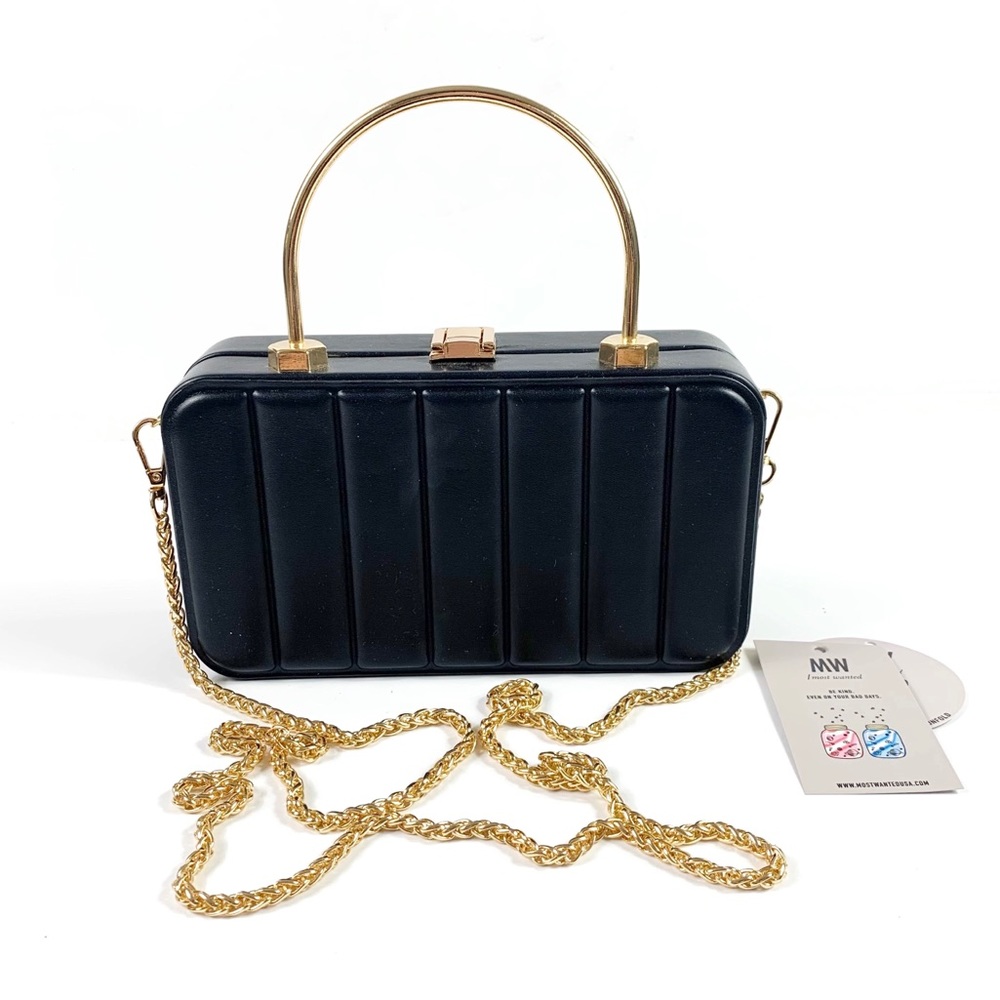 NWT Most Wanted Vertical Quilted Top Handle Bag